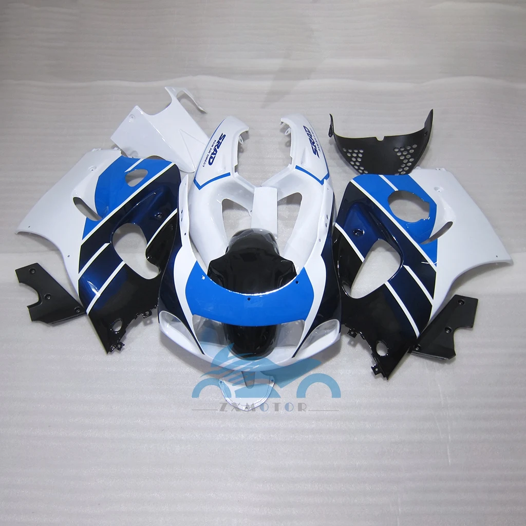 Plastic Motorcycle Fairing Kit For Suzuki GSXR600 750  96 97-00 Blue Black  White Fairings GSXR 750 1996 1997 1998 1999 2000