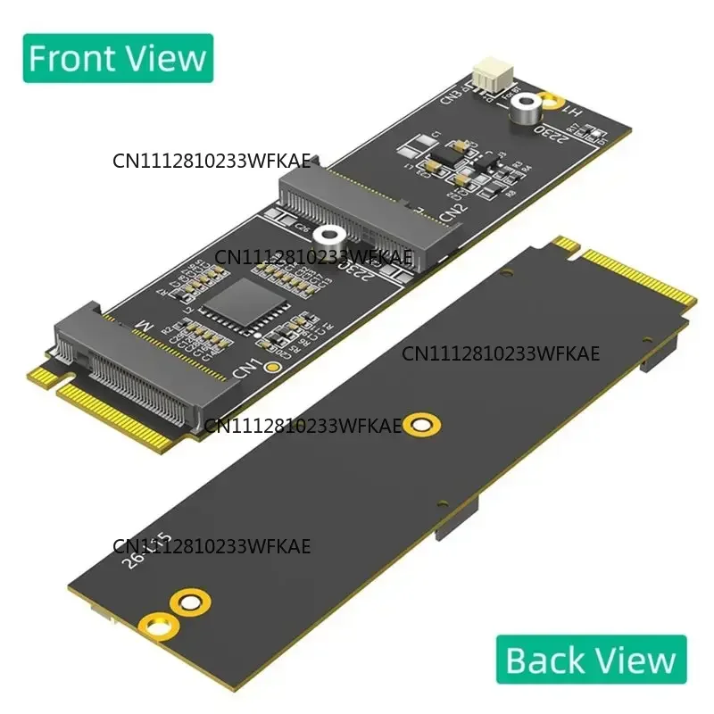 L22A-M. 2 Nvme To Dual M. 2 Adapter Card, Supports Pcie Bus, Wifi/Bluetooth& Extra Nvme Slot For M. 2 Nvme Port
