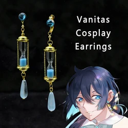 Anime Vanitas Brincos para Fãs, Blue Hourglass Ear Clips, The Case Study of Vanitas, Cosplay Jewelry Gift, Hot Sale