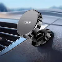 The magnetic dashboard is glued to the car mount for mobile phone navigation