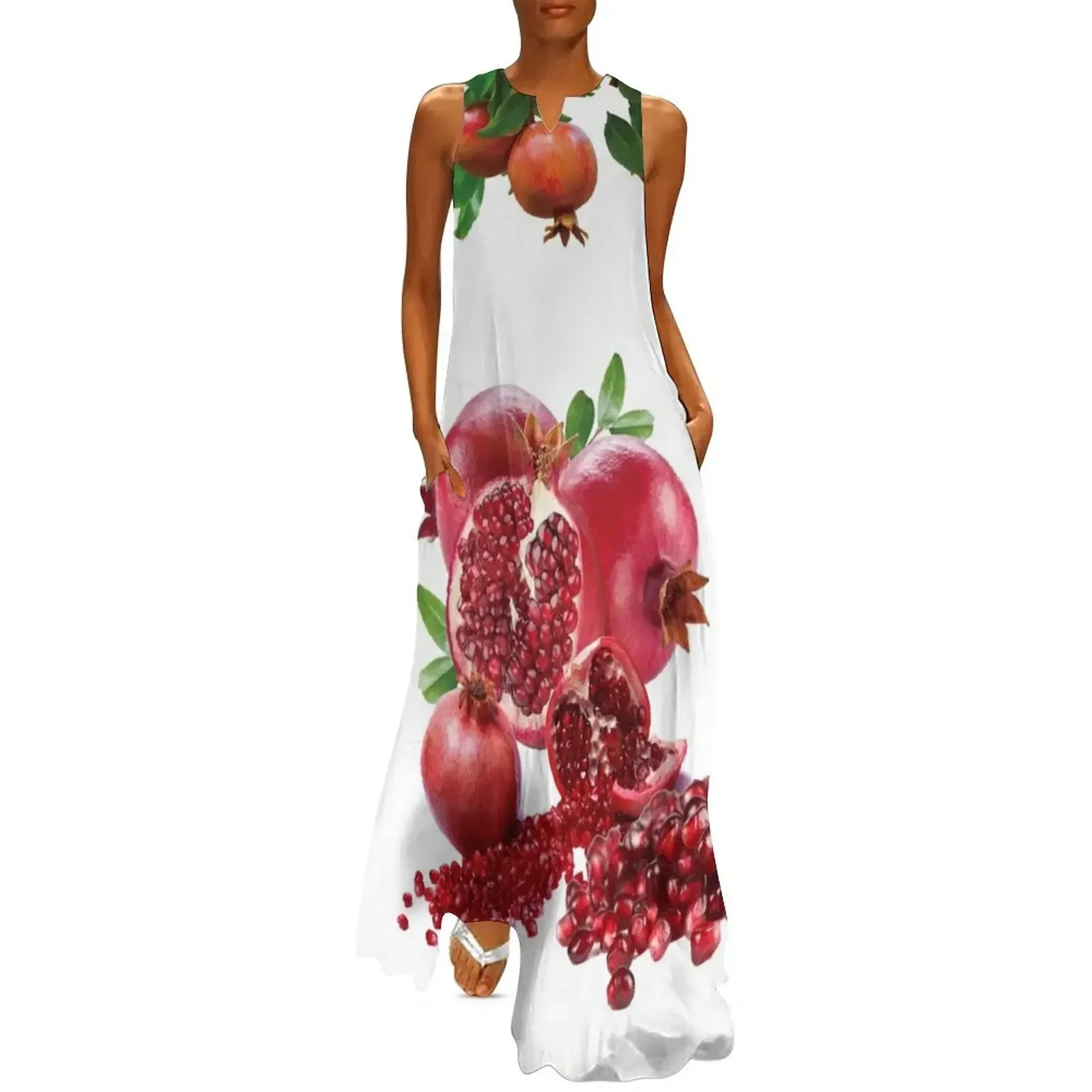 

Pomegranates Long Dress clothes for woman luxury woman evening dress long dress women Women's summer