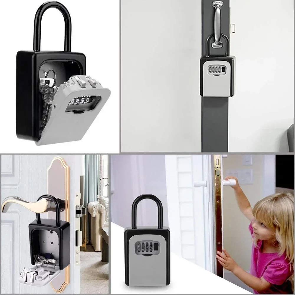 Secure External Password Storage Padlock, Combination Lock Key, Safe Key Box, Lock Boxes