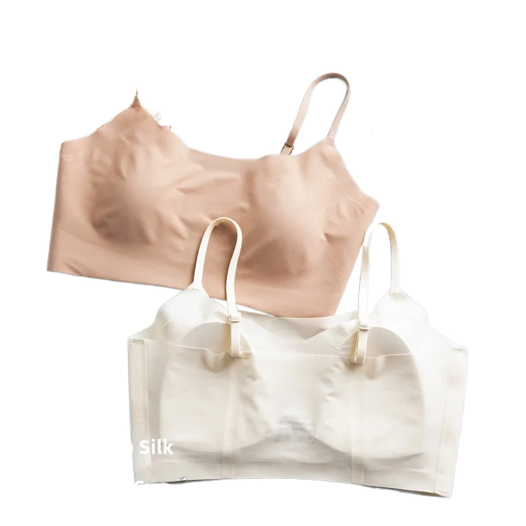 KUCLUT  Invisible Bra with Rabbit Ear Design Breathable Comfortable Backless Seamless Foundation for Summer
