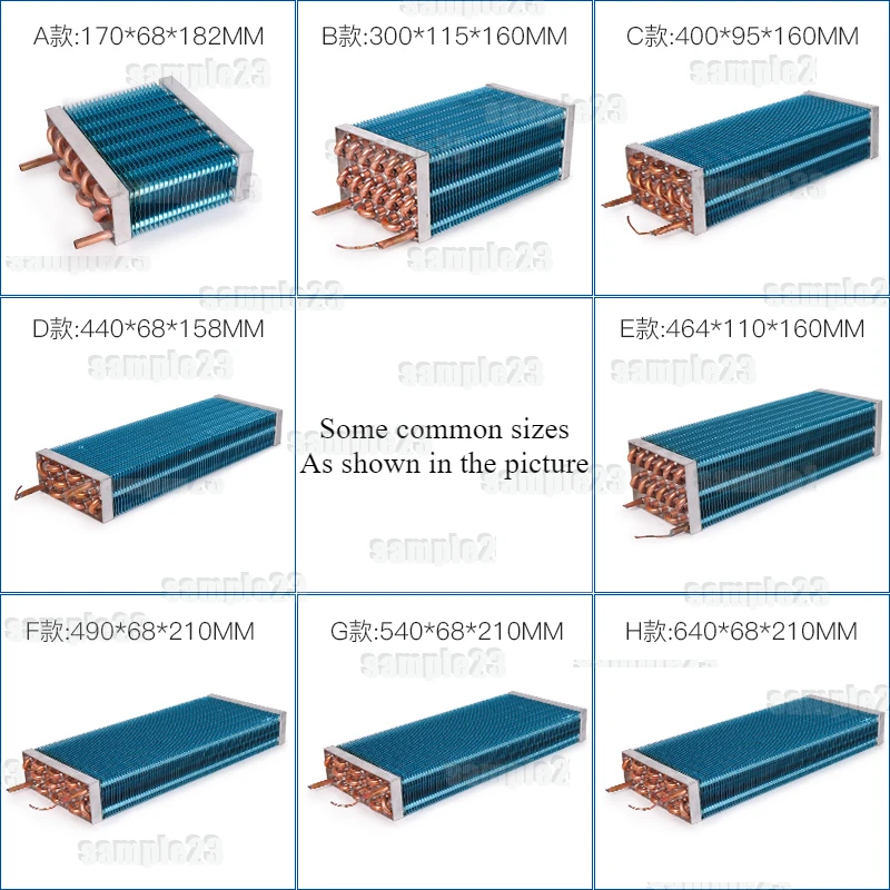 Freezer Refrigerator Evaporator Refrigeration Display Cabinet Freezer Air-cooled Water-cooled Copper Pipe Discharge Condenser