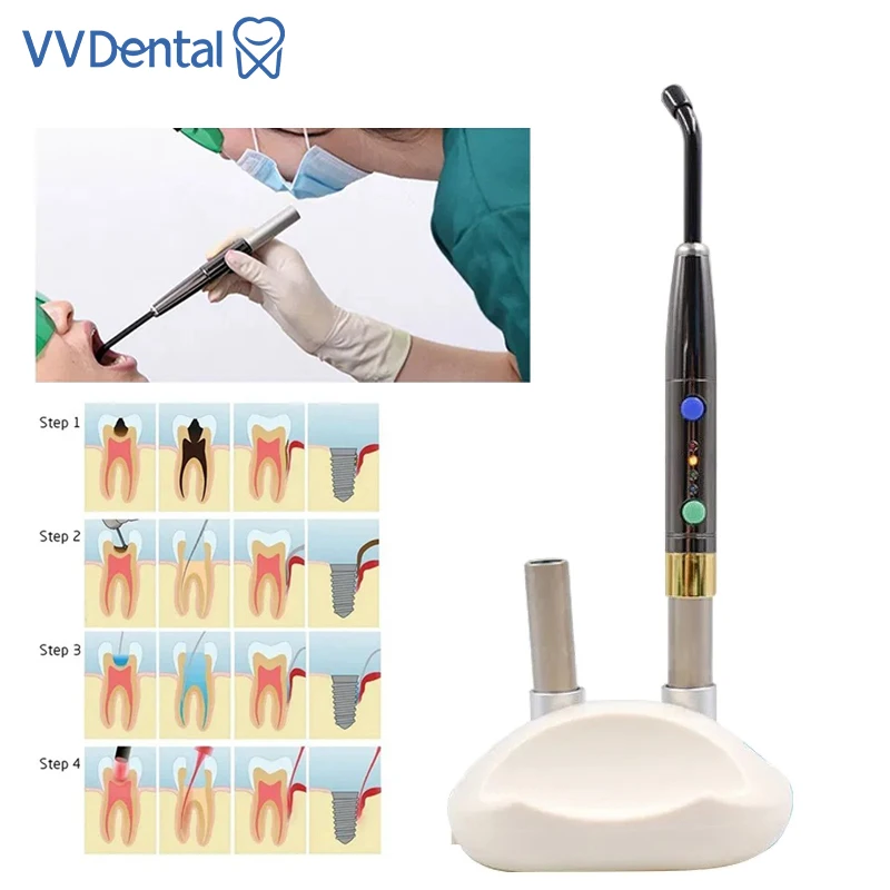 

VVDental Wireless Dental Laser Pen Photo-Activated Disinfection Soft Tissue Perio Endo Dental Diode Laser System
