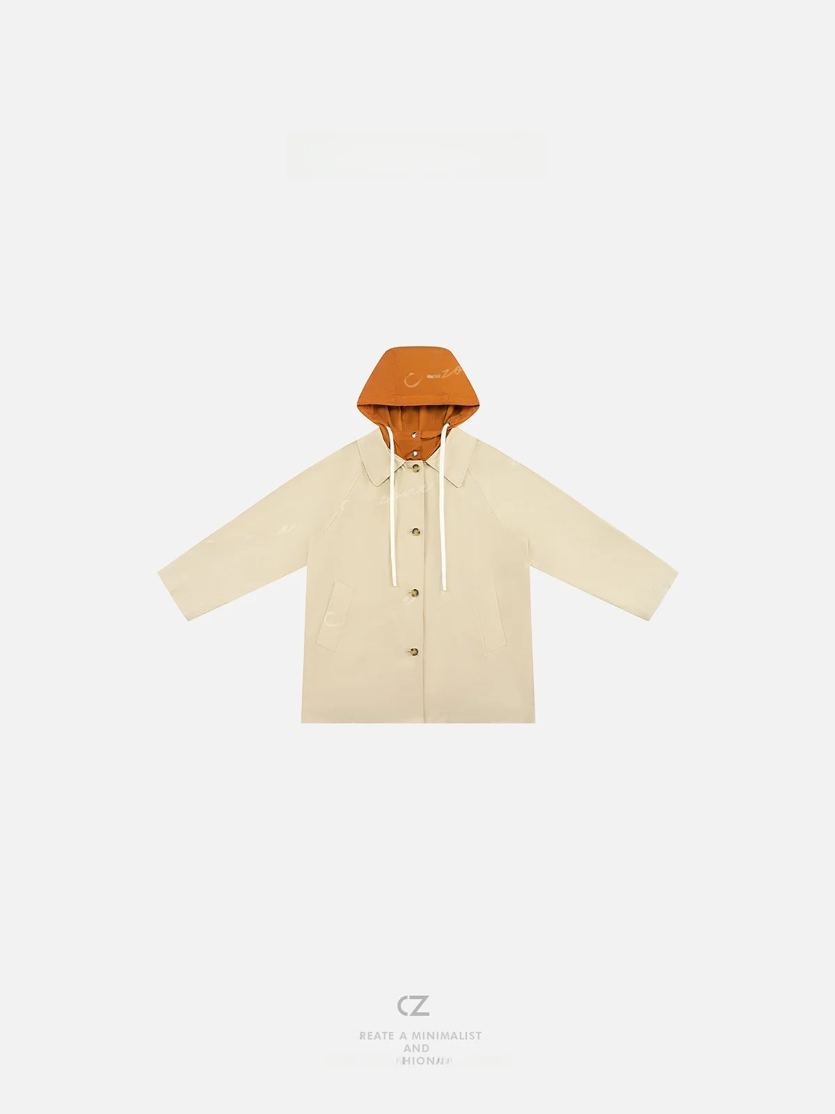 

Модная молодежная куртка с капюшоном и цветными вставками, свободного кроя, с длинными рукавами, на пуговицах, в уличном стиле