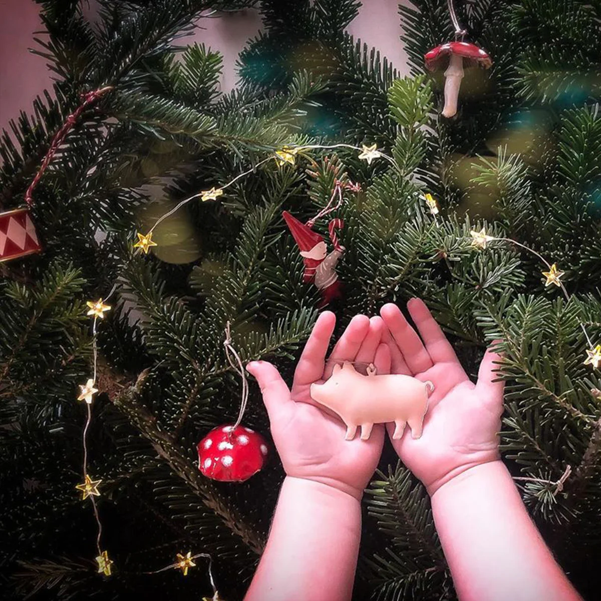 Aizulhomey-Dupla Face Metal Enfeites De Natal, Pintados À Mão, Pingente De Ferro, Decoração De Árvore De Natal, Artes Artesanato Presentes