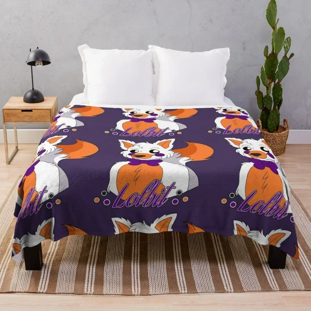 

Funtime Lolbit Throw Blanket Hair Soft Plush Plaid Blankets