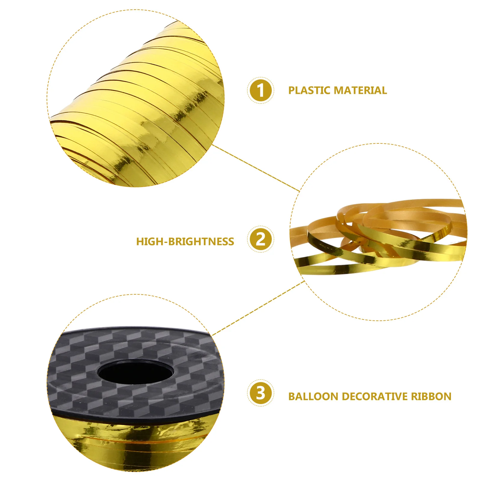 

Plastic Balloon Packing Ribbon Wrapping Decorative DIY Twine Packing Ropes Simple Festive Long Durable Gift Box Bag