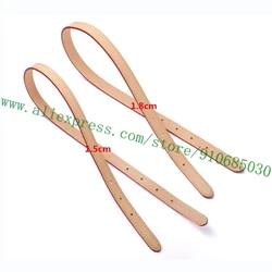 Top Grade 100% Real Vegetable Tanned Calfskin Bag Strap For Designer Handbag Belt Parts Replacement Extension 1 Pair