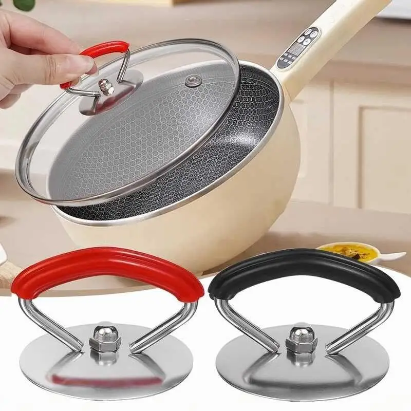 [4PCS Pot Lid Handle Heat-Resistant Anti-Slip Kitchen Pot Cover Replacement Hand Grip Universal Silicone Pot Lid Handle]