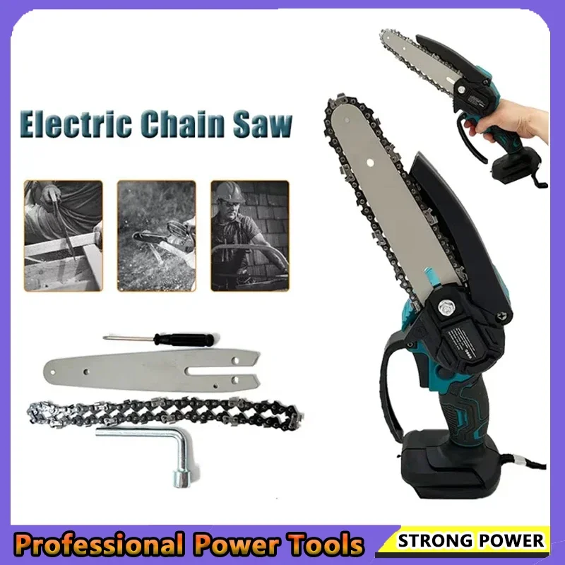 

Подходит для Makita 6-дюймовая цепная пила, электрическая пила, ручная портативная бензопила по дереву, садовая обрезка древесины, электроинструмент для аккумулятора 18 В