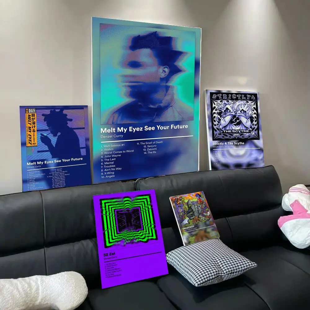 Singer D-Denzel Curry Poster Modern  Wall Art Aesthetic Minimalist Bedroom Decor Cafe Home Gift
