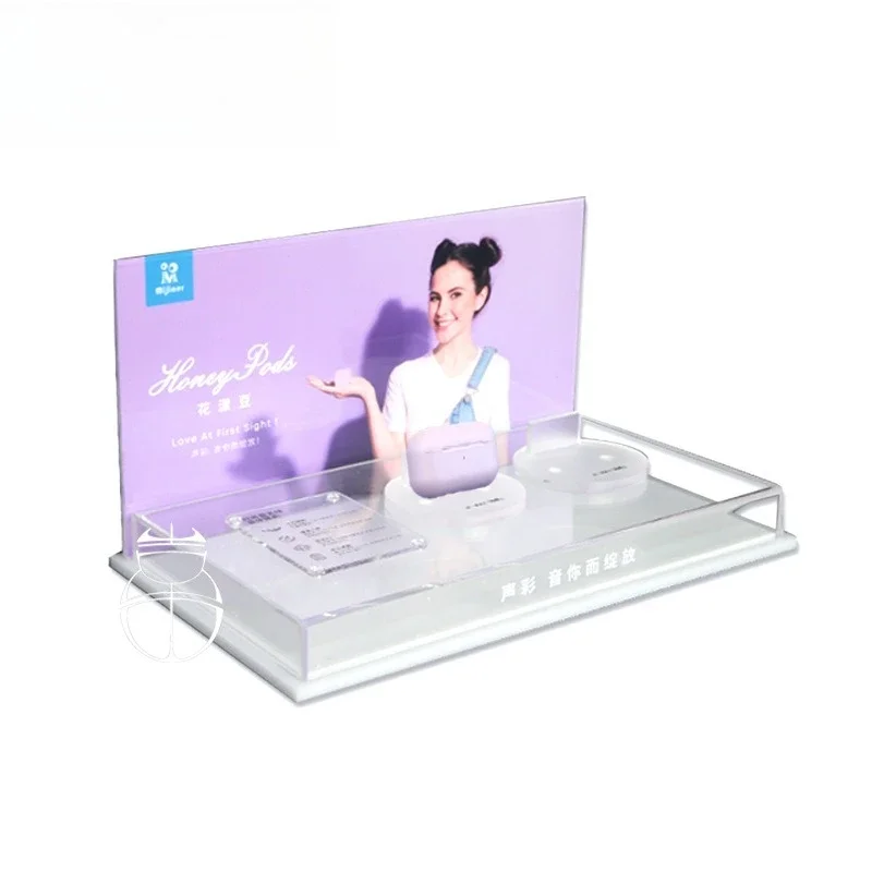 

Wireless Bluetooth headset, display stand, removable portable high definition background