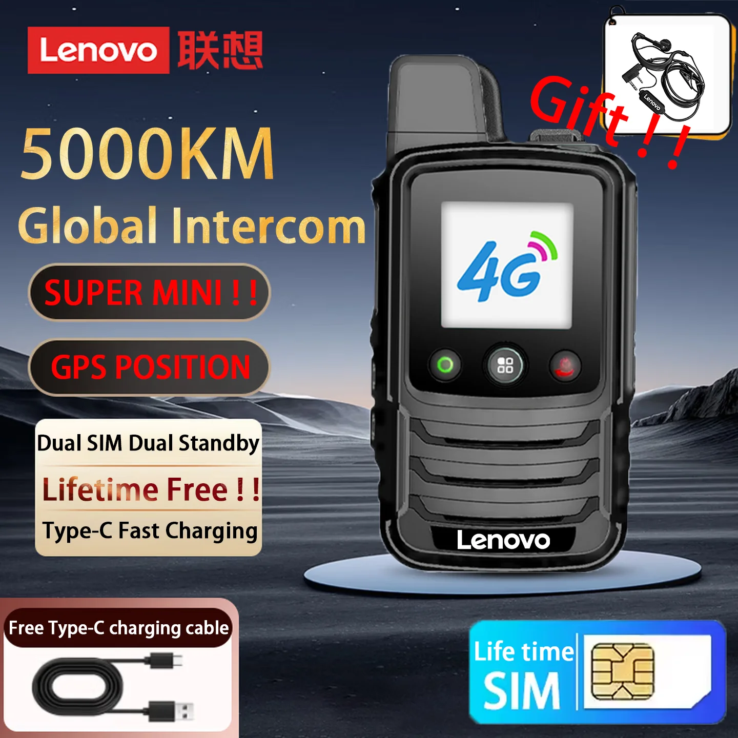 global-poc-radio-with-free-time-sim-card-walkie-talkie-long-range-4g-network-2-way-radio-5000-km
