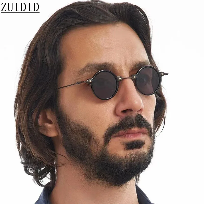 Okrągłe okulary przeciwsłoneczne Steampunk dla mężczyzn Retro okulary przeciwsłoneczne damskie Punk modne okulary Vintage Gafas De Sol Hombre Lunette Soleil Femme
