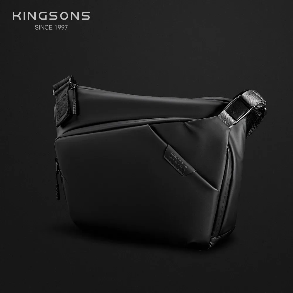 Imagem -05 - Kingsons Bolsa Mensageiro de Ombro Único Bolsa Peito Impermeável Bolsa Crossbody Grande para Ipad Pro 12.9 13 Homens 2023