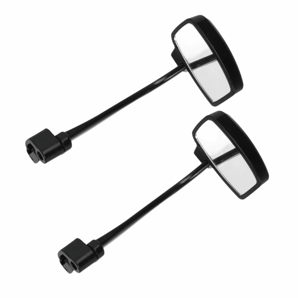 2 uds 360 grados ajustable bicicleta gafas espejo retrovisor Clip-on Mini casco espejo retrovisor amplia visión Multi ángulo