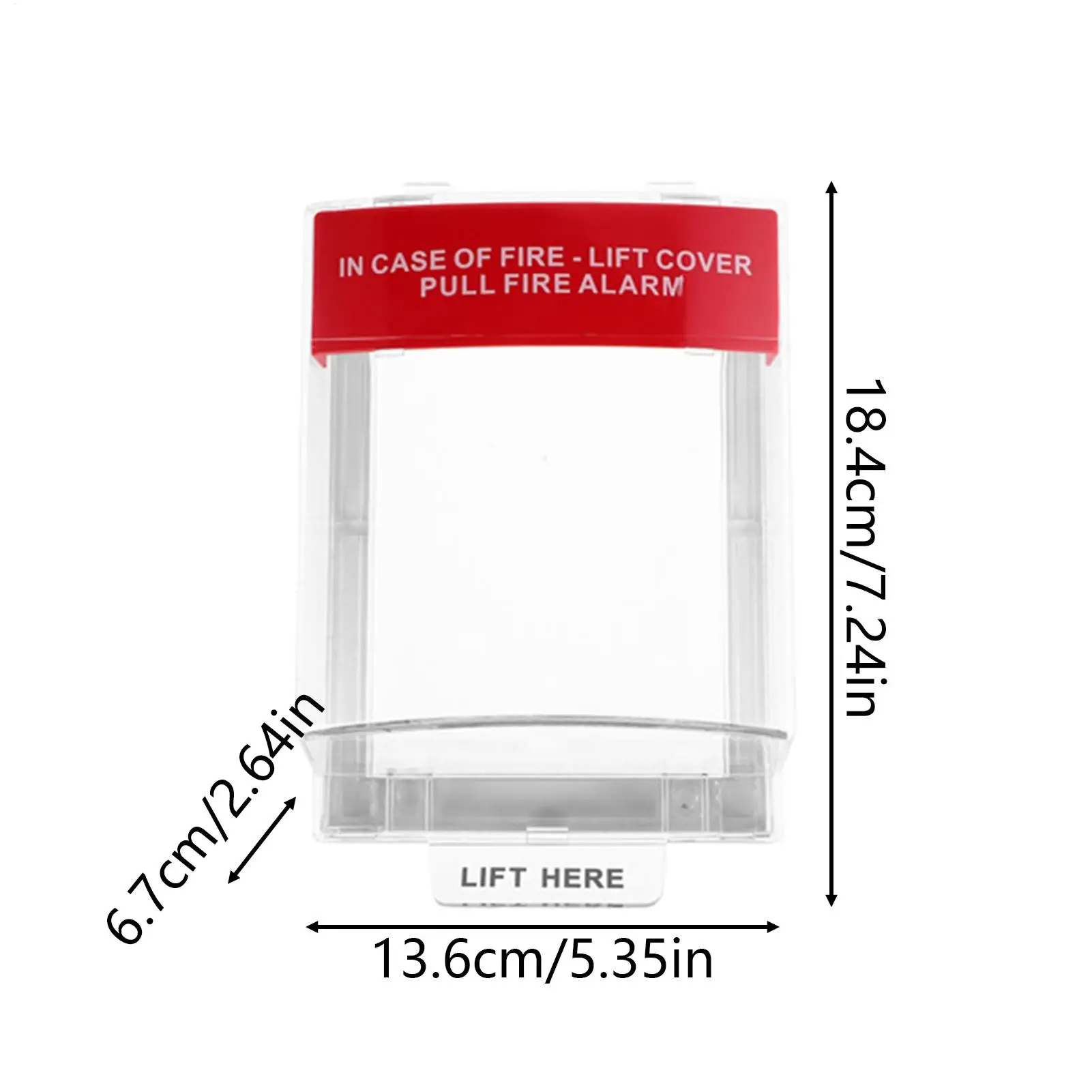 حامي محطة السحب PVC واقية شفافة جهاز الأمن كاشف الضميمة للمنزل مكتب #6