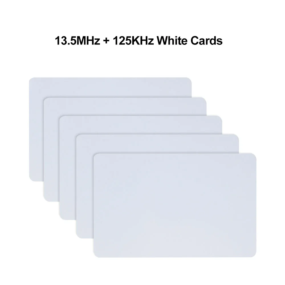 10PCS RFID Writable Key Cards EM4305 T5577 UID Chip 125KHz 13.56MHz Dual Frequency NFC 1k S50 Changeable Tag Keychain ID IC Card