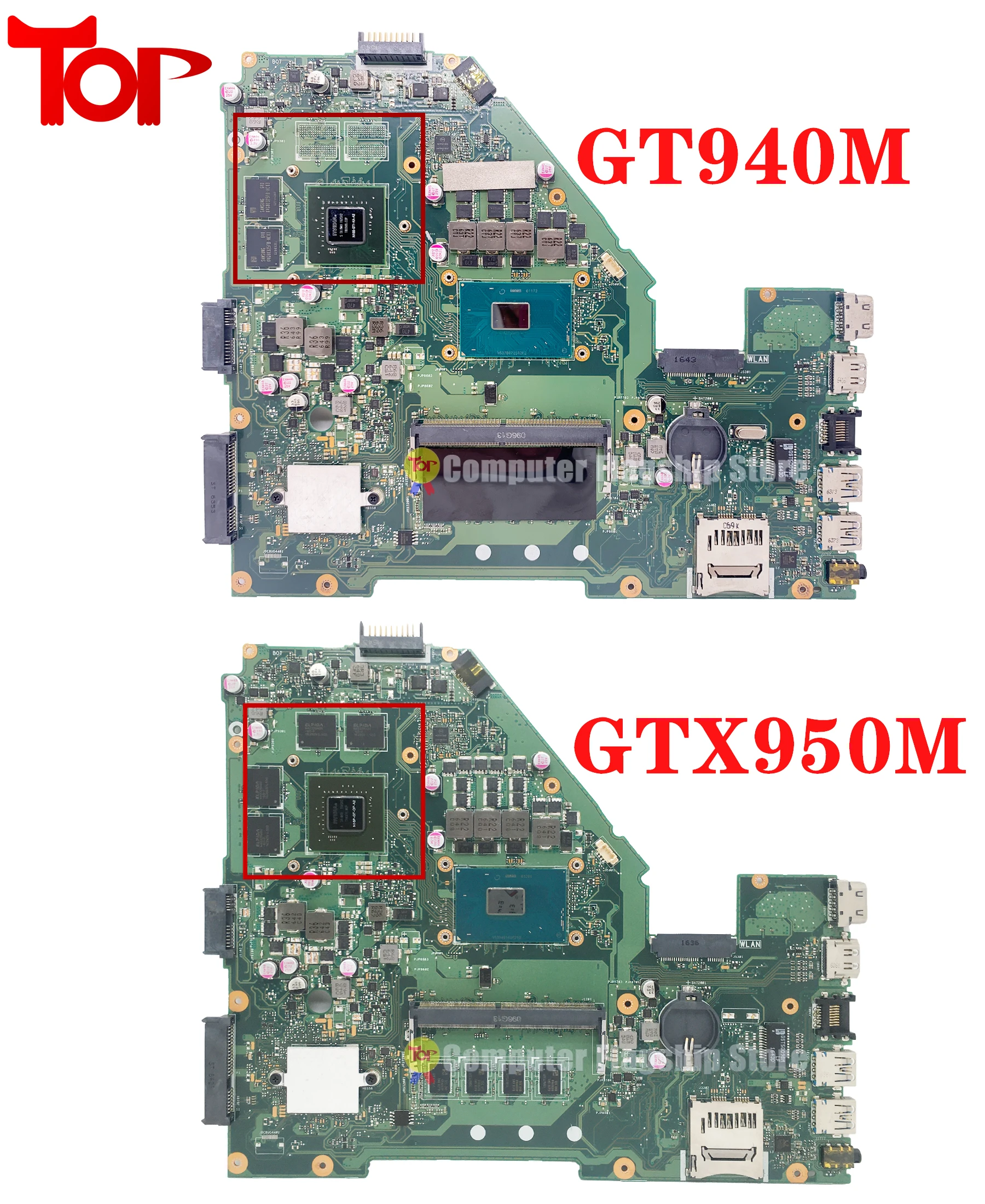 اللوحة الأم للكمبيوتر المحمول لشركة آسوس ، X550VXK ، X550VX ، X550VQ ، X550V ، W50V ، FH5900V ، A550V ، اللوحة الرئيسية ، GT940 ، 2G ، gtx95، 4G ، 8 GB RAM RAM ، I5 ، I7 ، أو العمل