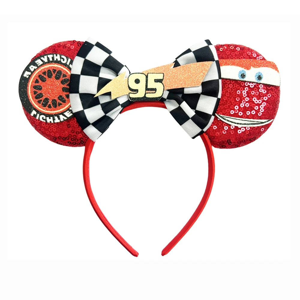 Auto's Mickey Mouse oorhoofdband 95 Flash haaraccessoires pretpark aankleden jongen hoofddeksels vakantie haaraccessoires