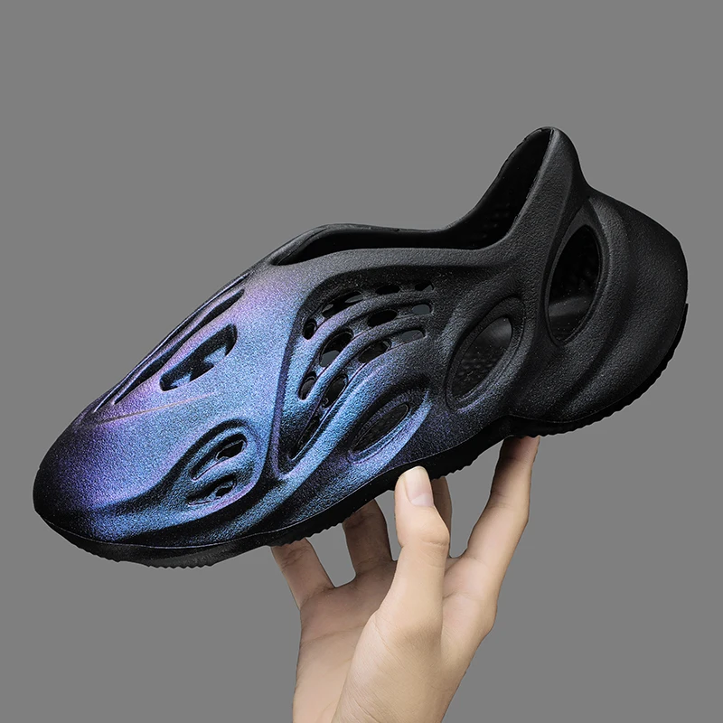 Summer Men Sandals Light EVA Men's Casual Shoes Hole Shoes Clogs Lovers Home Garden Outdoor Male Beach Flat Slippers Big Size