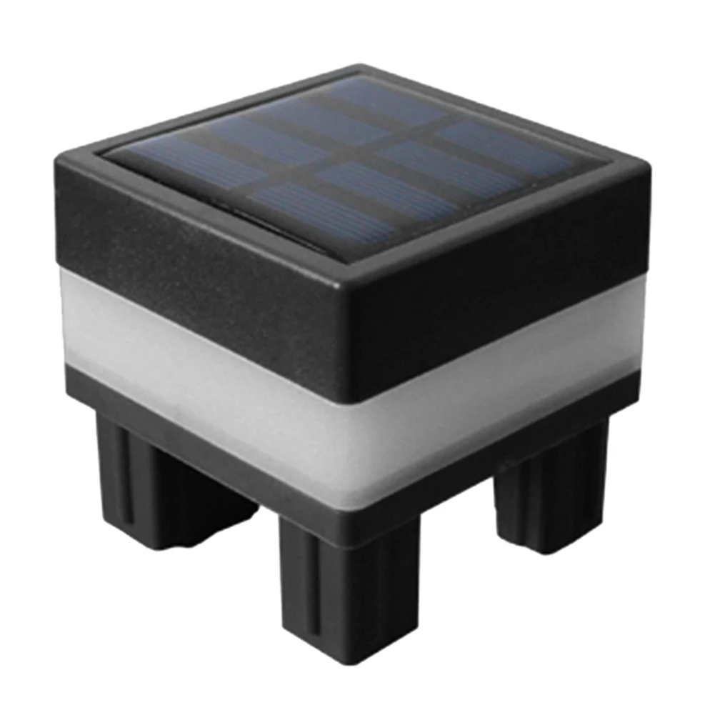 

LED Solar Fence Street Lamp Easy Installation Waterproof Landscape Lighting Switch Control Lawn Walkway Lighting for Home Garden