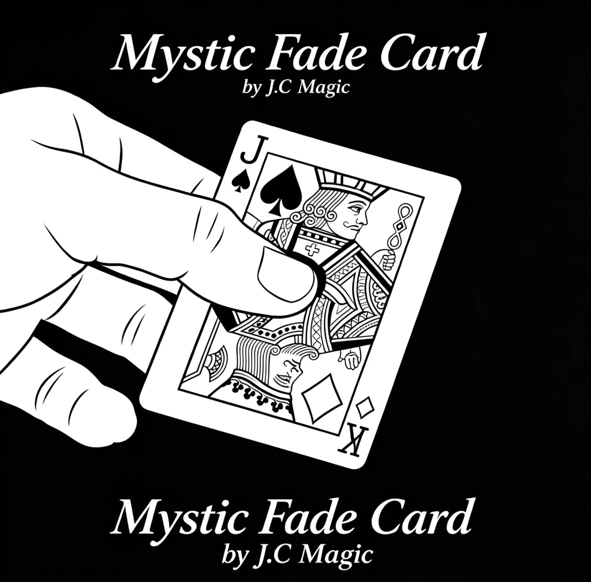 

Poker Card Magic Mystic Fade Card by J.C Magic Face Change Version/Back Change Version Tricks Illusions Street Magia Magician