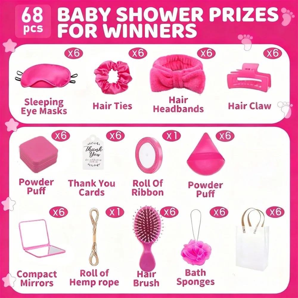 1 Wedding Guest Spa Gift Set (Includes Hair Clips, Headbands, Combs, and Towels) Baby Shower and Wedding Supplies Versatile Gift view 5