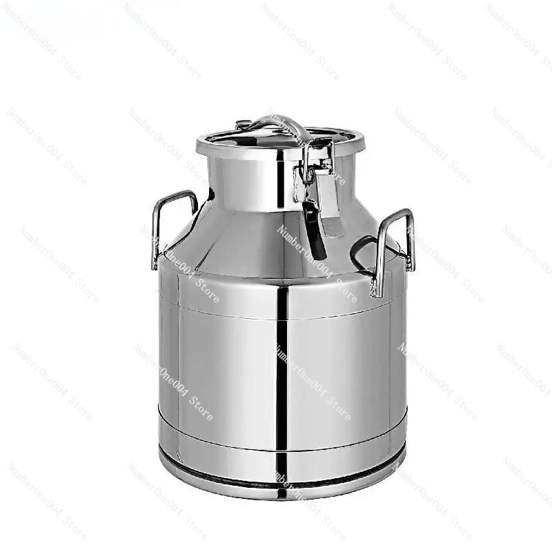 Vevor 10L 20L 50L Milk Jug Pail Can SStainless Steel Cow Milk Bucket for Oil Wine Water Soup and Oatmeal Storage Transportation