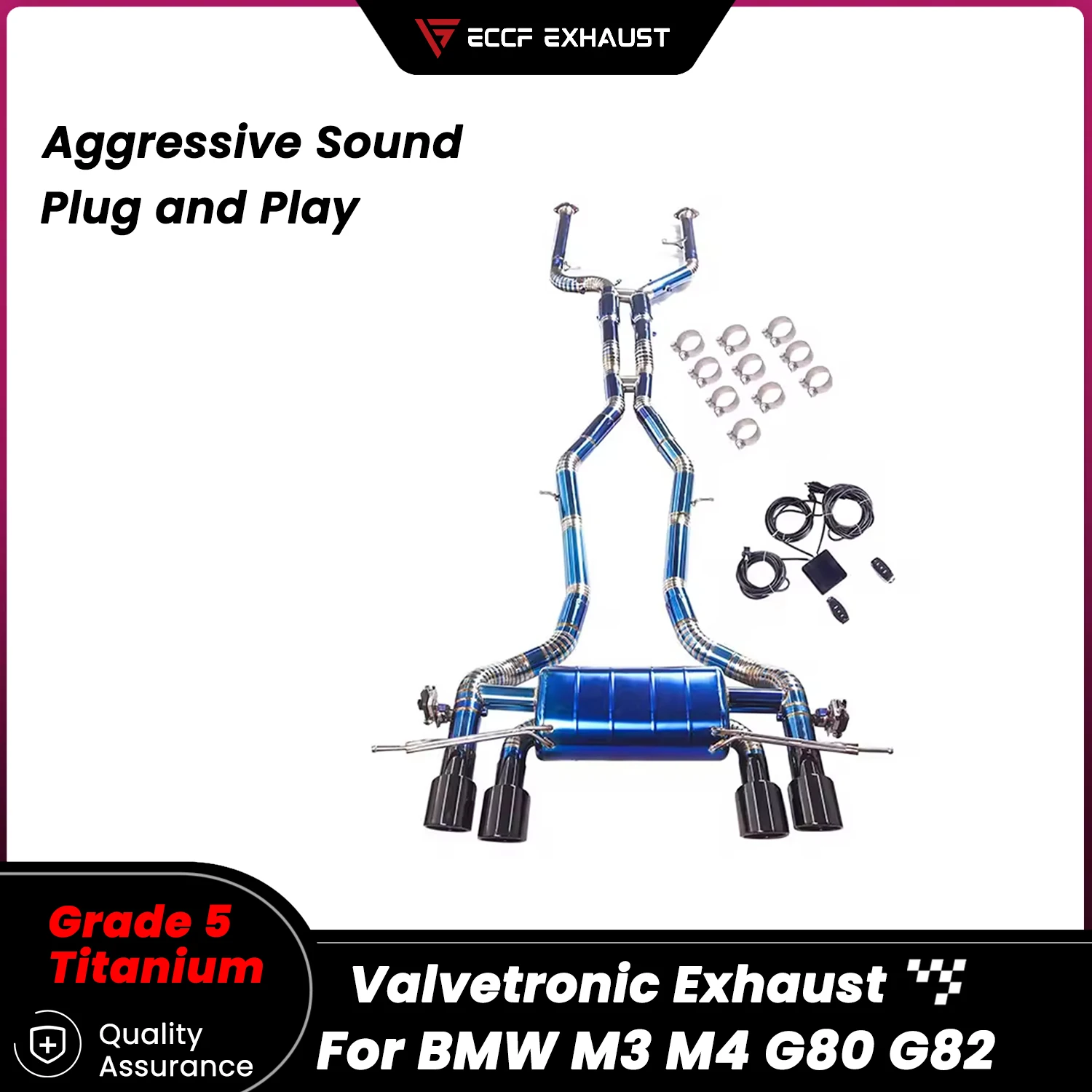 

Выхлоп Catback с клапаном TItani для Audi RS3 8Y 2.5T Unleash True Performance выхлопной системы Простая установка