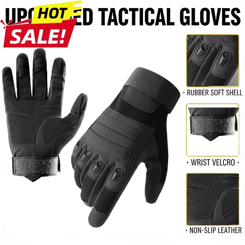 Full Finger Tactical Gloves Breathable Wear-Resistant Finger Protection Outdoor Air Gun Shooting Touch Screen Hunting Accessorie