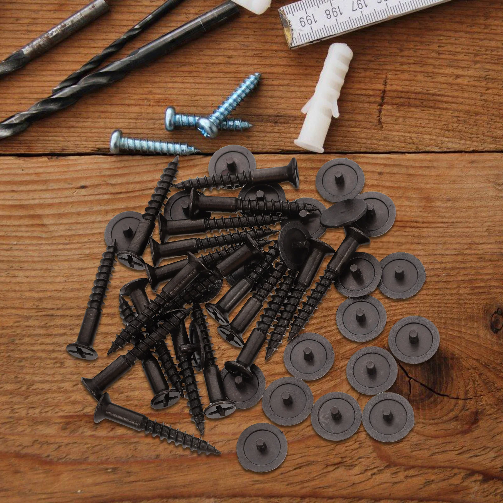 

Decorative Cap Self Tapping Cross Head Screws for Cabinets Wardrobes Furniture Carbon Steel Fasteners Small Size for wood