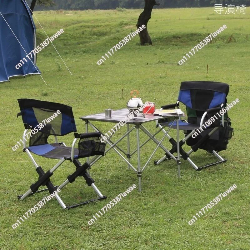 Shoulder Bag Director Chair Portable Foldable Aluminum Alloy Beach Outdoor Chair for Outdoor Fishing