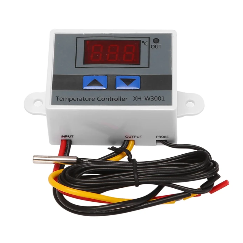 BHBD-3X 220V Digital LED Temperature Controller 10A Thermostat Control With Switch Digital Display Incubation Controller