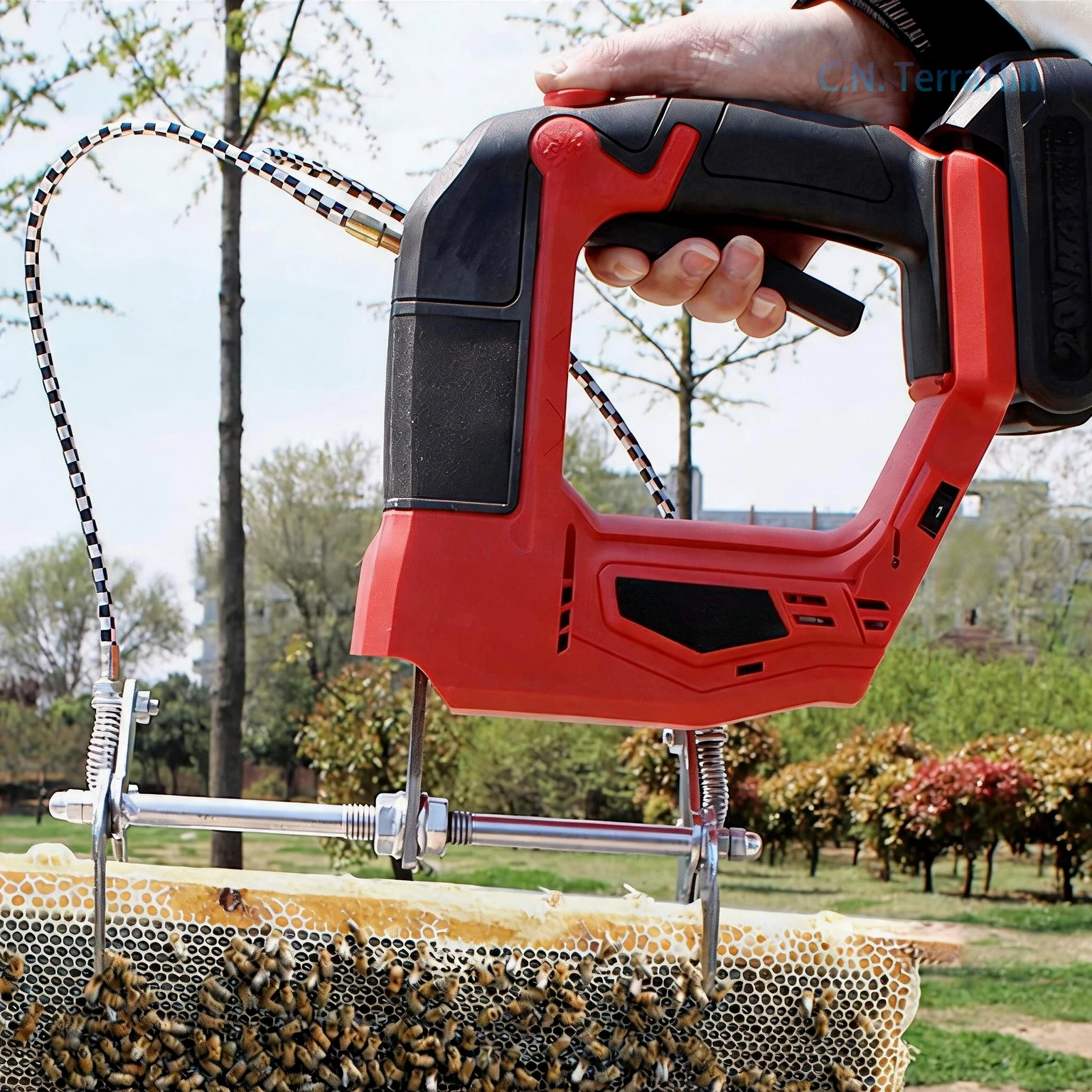 Electric Bee Hive Shaker Frame Bee Remover Honey Extractor Beekeeping Tool Lithium Battery