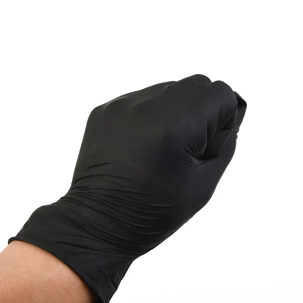 20 Pcs Nitrile Black Disposable Gloves For Kitchen Tatto Household Cleaning Washing Dish Gloves PVC Latex-free Oil-proof