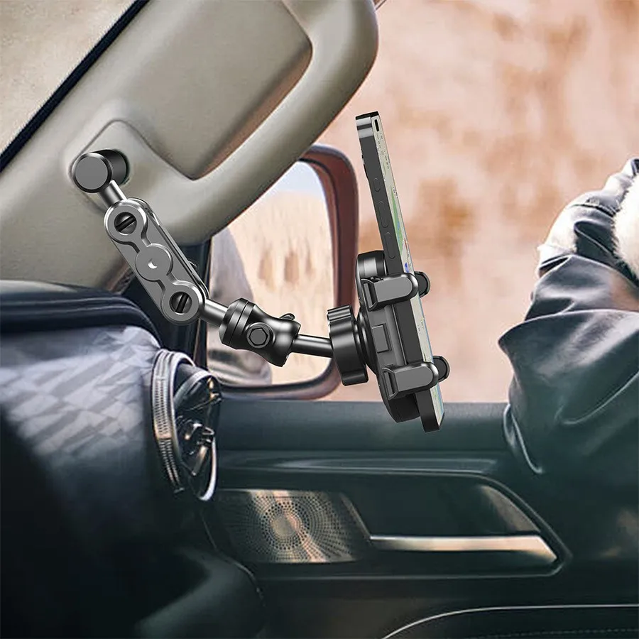 Neuer Auto-A-Säulen-Handyhalter, 360 Grad drehbar, fester Mobiltelefonhalter, geeignet für Tanks 300/500/Pajero/Overlord usw. – Detail 3