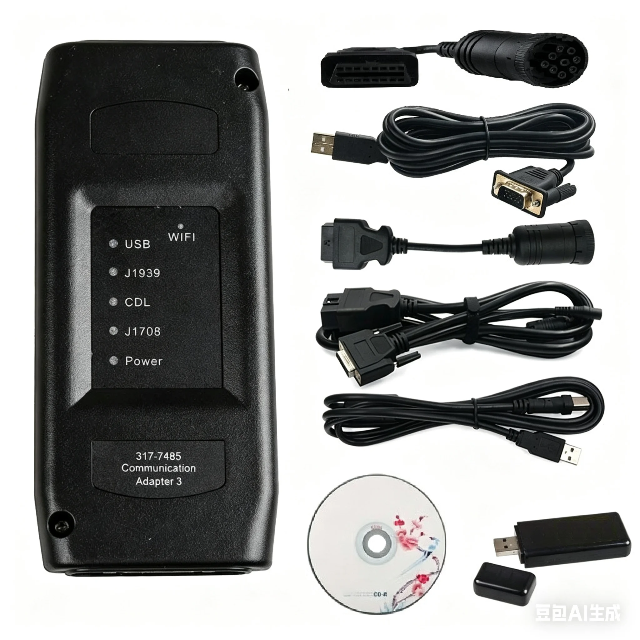 1:1 Communication Adapter III Truck Diagnostic Accessories Tool 2019 Heavy Duty Scanner With Suitcase