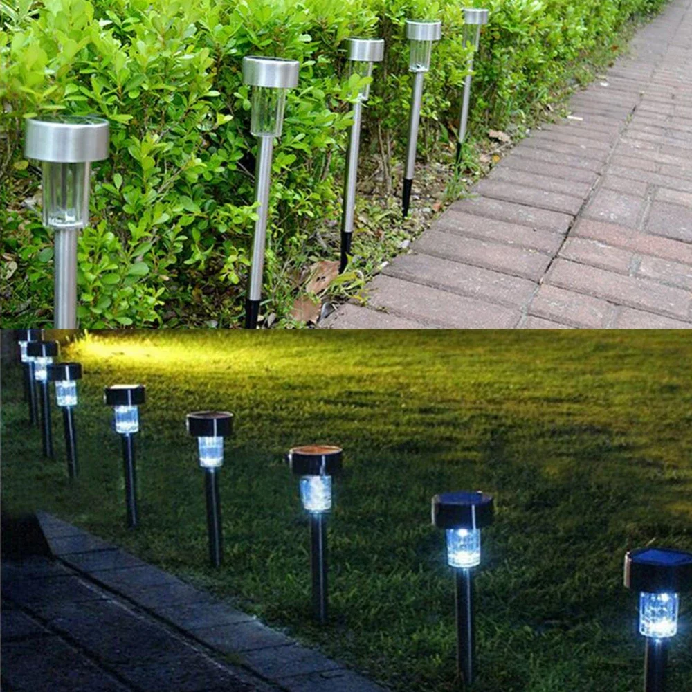 5-30Pcs Solar Garden Decoration Tools Light Outdoor Solar Powered Lamp Waterproof Landscape Lighting for Pathway Patio Yard Lawn