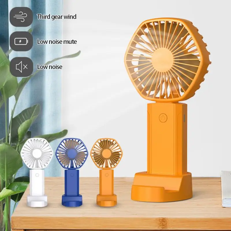 Handheld Fan Cooling Fans Usb Rechargeable Desktop Fan Low Noise Air Cooler for Student Small Pocket Mini Fan