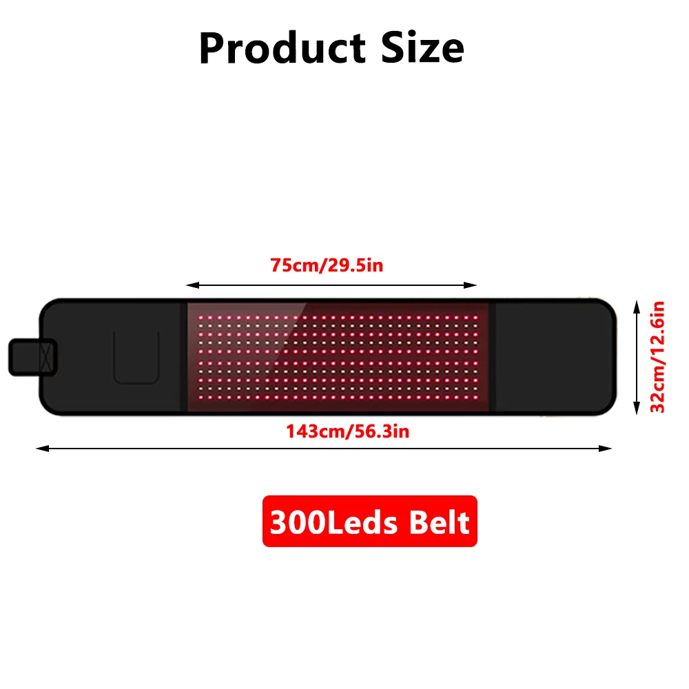 Biggest Red Light Belt Led Fat Wrap 660nm 850nm Near Infrared Red Light Device Fat Burning Pad Full Body