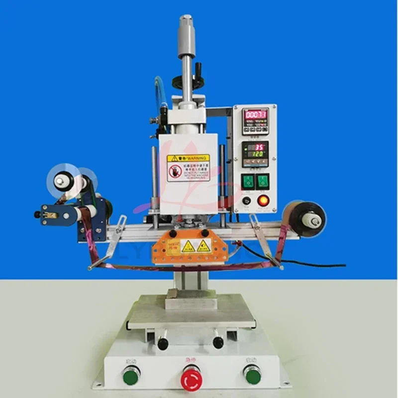 PVC Leather Bronzing Machine Multifunctional  Hot Foil Stamping Machine Embossing Machine Pneumatic for Book Paper Wood Logo