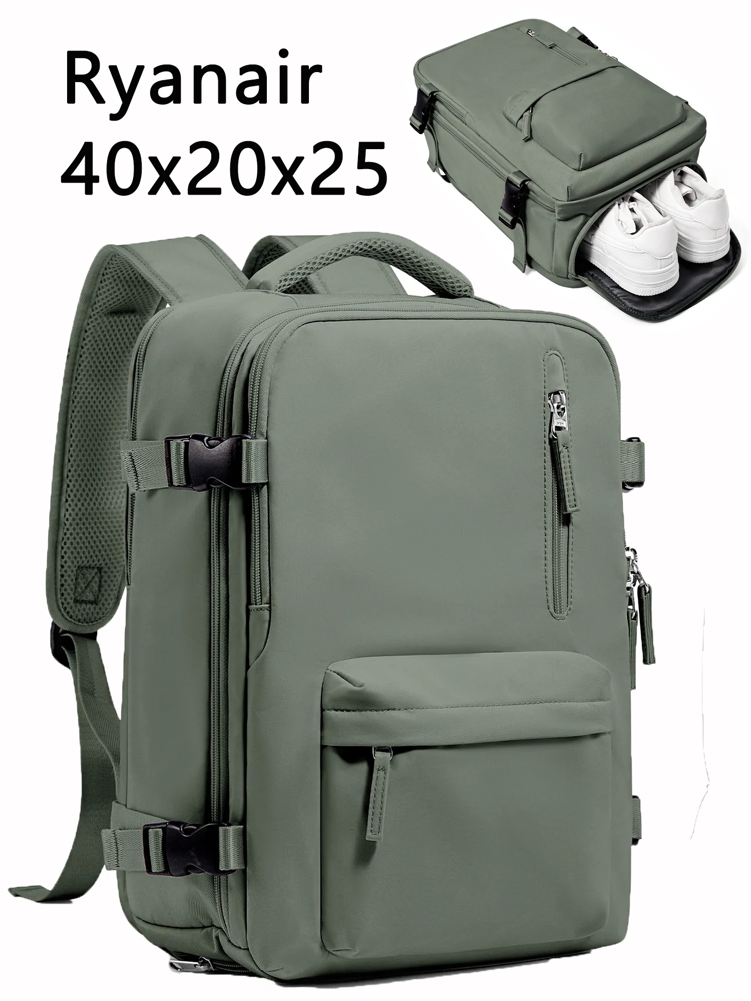 Travel Laptop Backpack for Men Women Cabin Backpack 40x20x25 Ryanair Business Bag 15.6\'\' College Computer Bag mochila para viaie