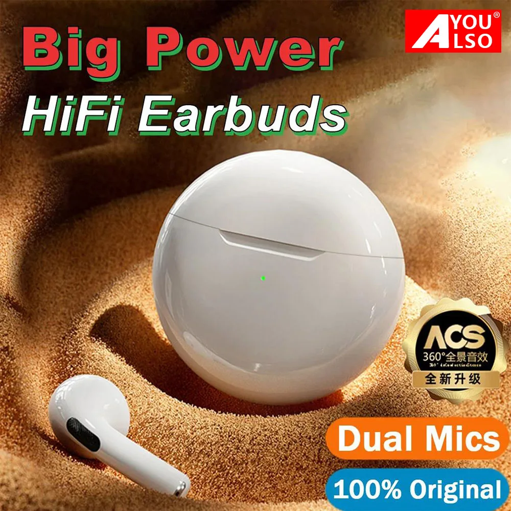 

Air Pro 6 TWS Fone Bluetooth Earphones Original Pods Wireless Bluetooth Headphones Mini Waterproof Sports Game Earbuds