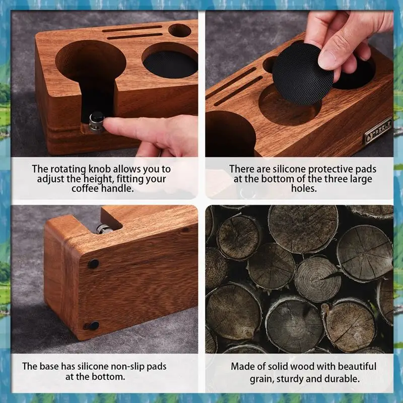 

The Espresso Machine Coffee Powder Tamping Stand - Essential Accessories For Powder Distribution And Storage A
