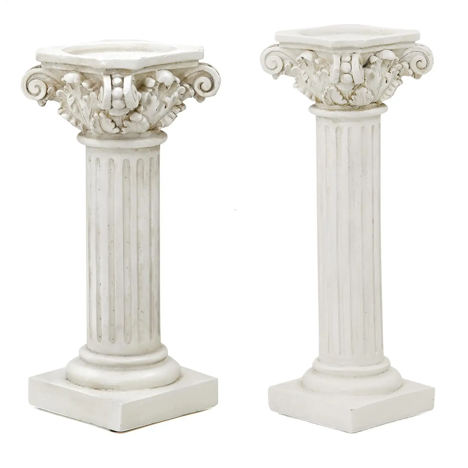 

Roman Column Pedestal Vintage Resin Figurine Display Stand Corinthian Pillar Decor Greek Style Statue Stand for Home Garden