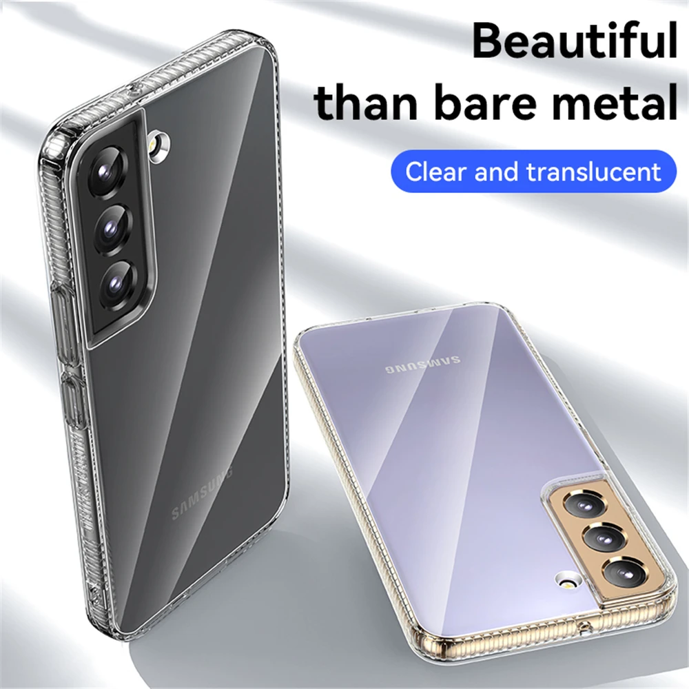 Original Crystal Clear Case for Samsung Galaxy S22 Plus Rugged Shield Shockproof Case for Galaxy S22 Ultra Drop Protection Cover