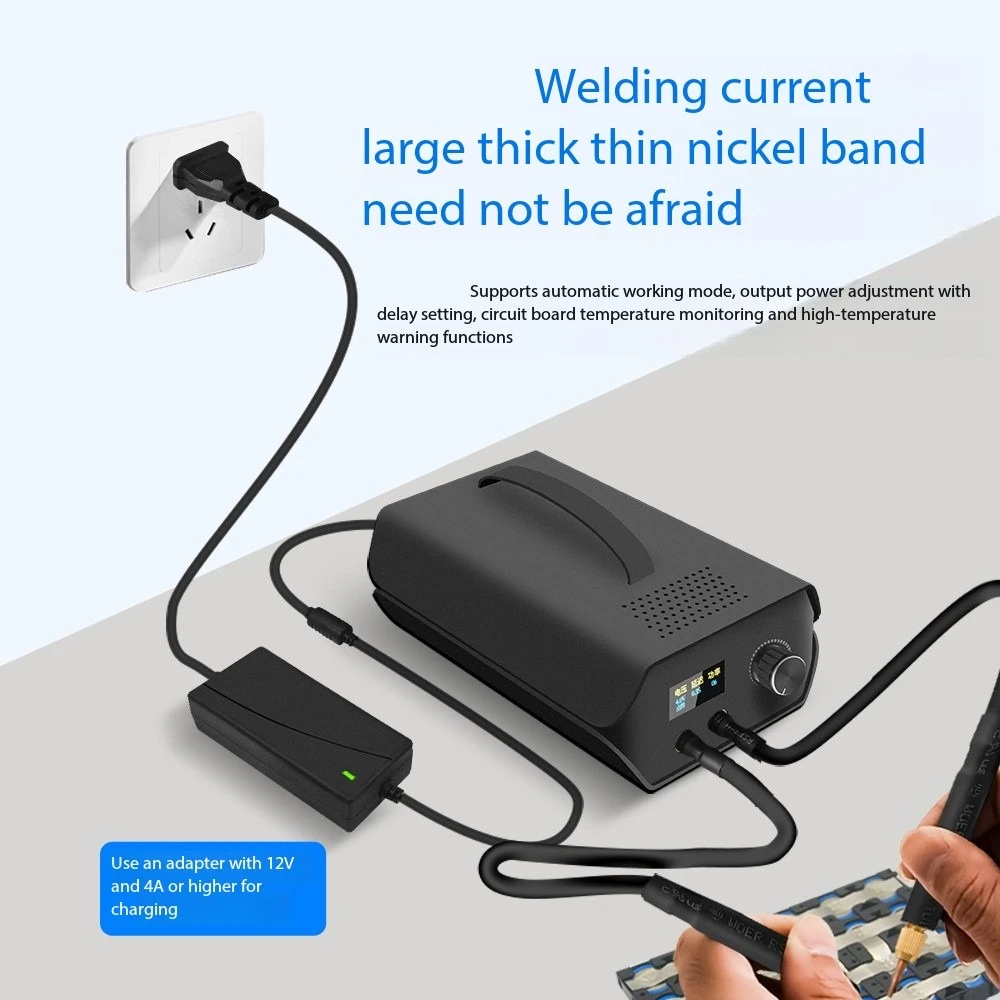 3000F Farah Capacitor Spot Welding Machine 120 Gears Spot Welder For 18650 Lithium Battery DIY Welding Device Spot Welder